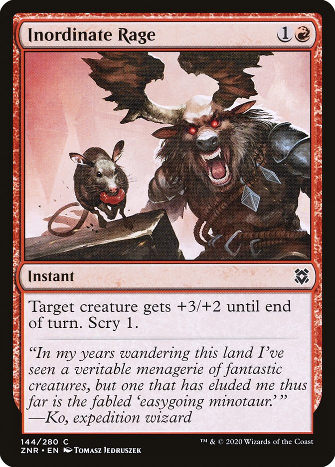 Inordinate Rage [Zendikar Rising] | Spectrum Games