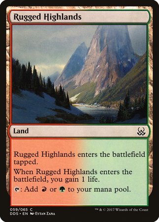 Rugged Highlands [Duel Decks: Mind vs. Might] | Spectrum Games