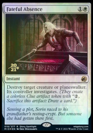 Fateful Absence [Innistrad: Midnight Hunt Prerelease Promos] | Spectrum Games