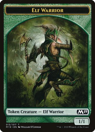 Elf Warrior Token [Core Set 2019 Tokens] | Spectrum Games