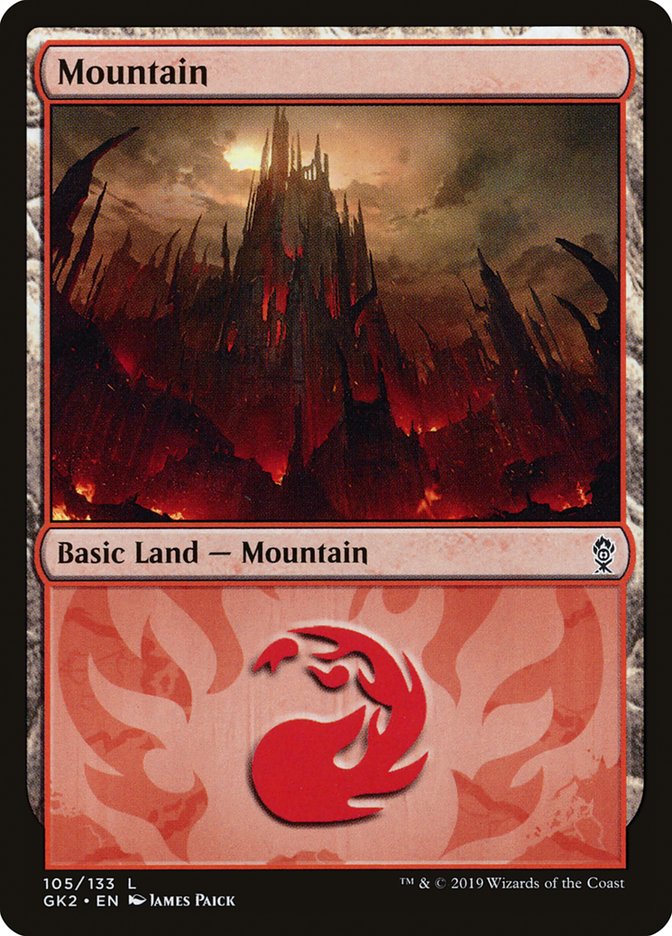 Mountain (105) [Ravnica Allegiance Guild Kit] | Spectrum Games