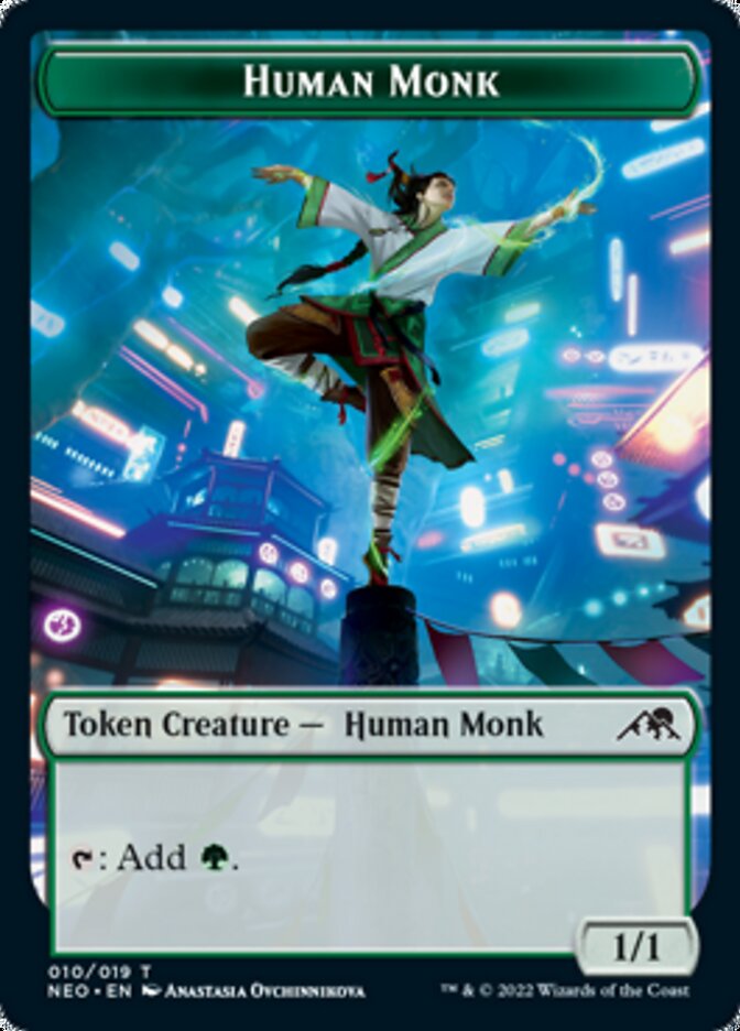 Human Monk Token [Kamigawa: Neon Dynasty Tokens] | Spectrum Games