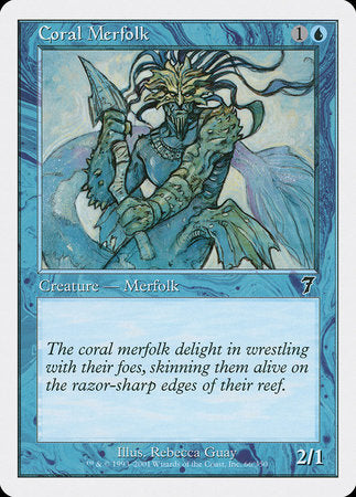 Coral Merfolk [Seventh Edition] | Spectrum Games