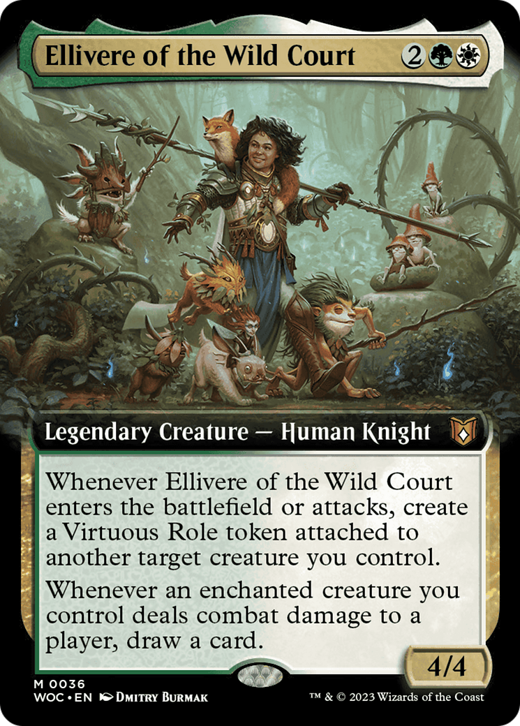 Ellivere of the Wild Court (Extended Art) [Wilds of Eldraine Commander] | Spectrum Games