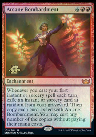 Arcane Bombardment [Streets of New Capenna Prerelease Promos] | Spectrum Games