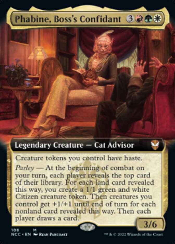 Phabine, Boss's Confidant (Extended Art) [Streets of New Capenna Commander] | Spectrum Games