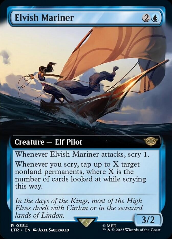 Elvish Mariner (Extended Art) [The Lord of the Rings: Tales of Middle-Earth] | Spectrum Games
