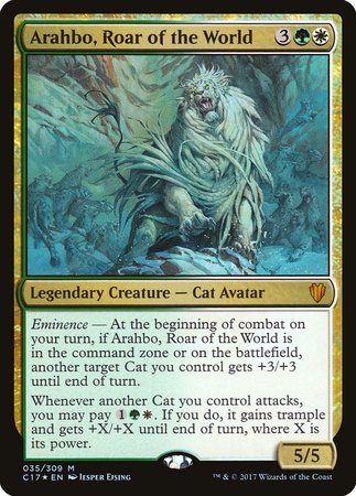 Arahbo, Roar of the World [Commander 2017] | Spectrum Games