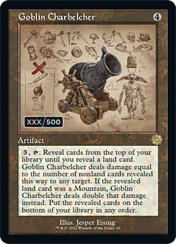 Goblin Charbelcher (Retro Schematic) (Serial Numbered) [The Brothers' War Retro Artifacts] | Spectrum Games