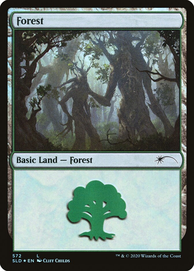 Forest (Tree Hugging) (572) [Secret Lair Drop Promos] | Spectrum Games