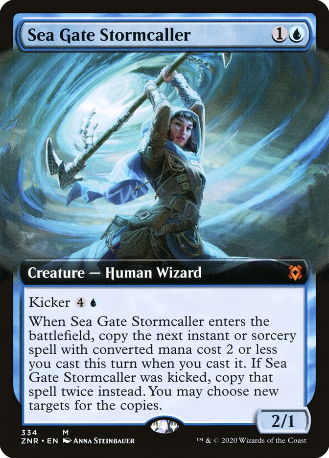 Sea Gate Stormcaller (Extended Art) [Zendikar Rising] | Spectrum Games