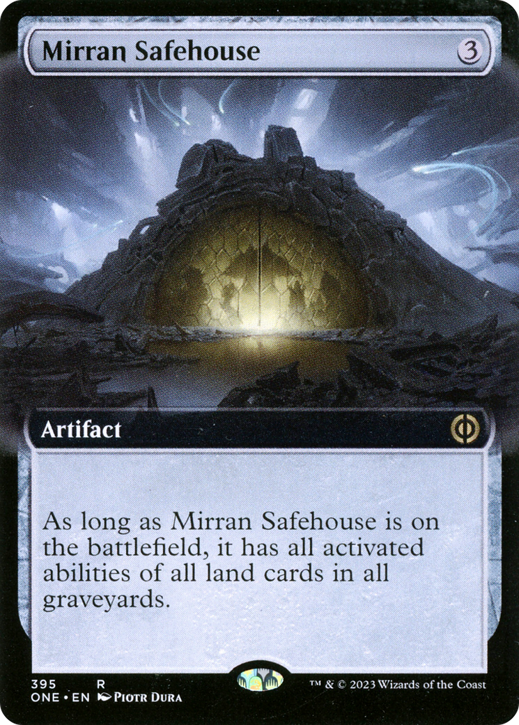 Mirran Safehouse (Extended Art) [Phyrexia: All Will Be One] | Spectrum Games