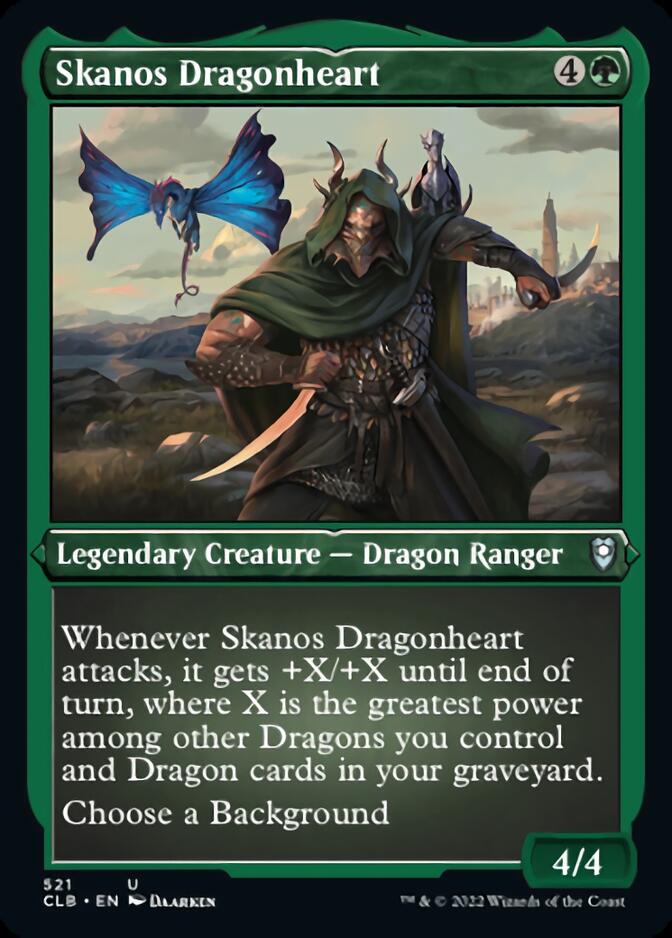 Skanos Dragonheart (Foil Etched) [Commander Legends: Battle for Baldur's Gate] | Spectrum Games