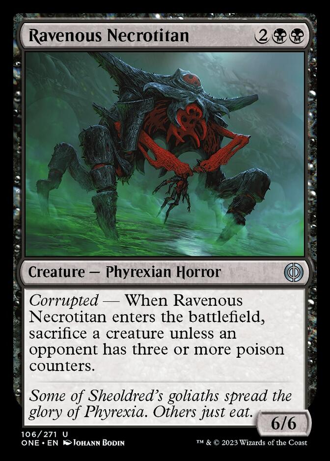 Ravenous Necrotitan [Phyrexia: All Will Be One] | Spectrum Games