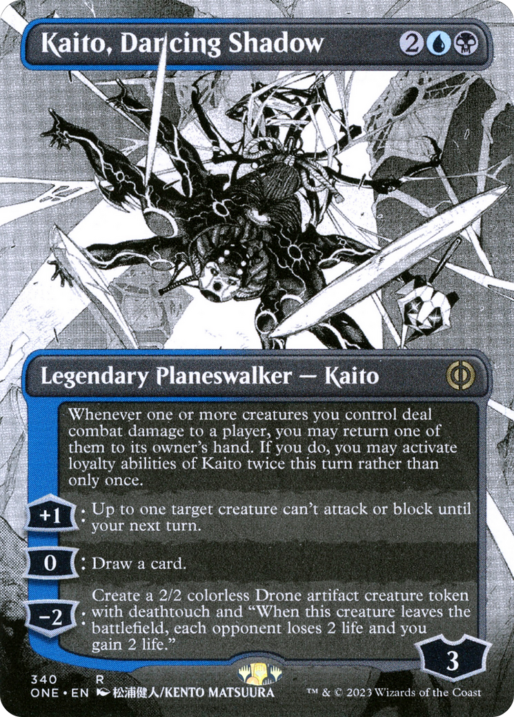 Kaito, Dancing Shadow (Borderless Manga) [Phyrexia: All Will Be One] | Spectrum Games