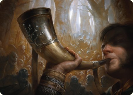 Horn of Gondor Art Card [The Lord of the Rings: Tales of Middle-earth Art Series] | Spectrum Games