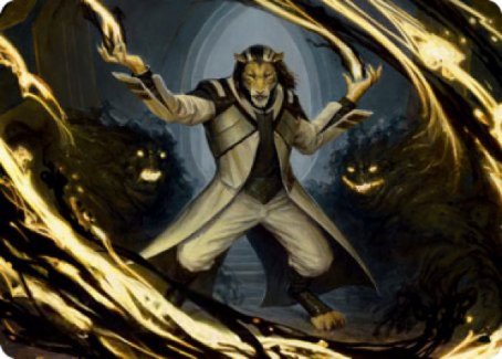 Leonin Lightscribe Art Card [Strixhaven: School of Mages Art Series] | Spectrum Games