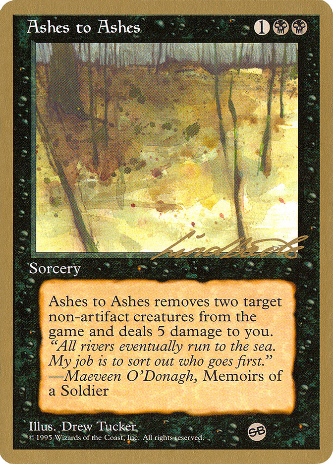 Ashes to Ashes (Leon Lindback) (SB) [Pro Tour Collector Set] | Spectrum Games