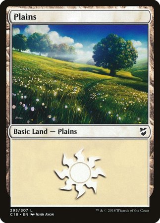 Plains (293) [Commander 2018] | Spectrum Games