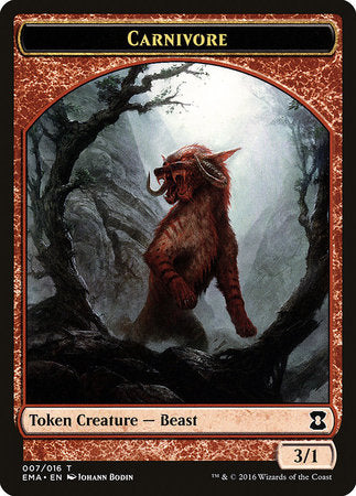 Carnivore Token [Eternal Masters Tokens] | Spectrum Games