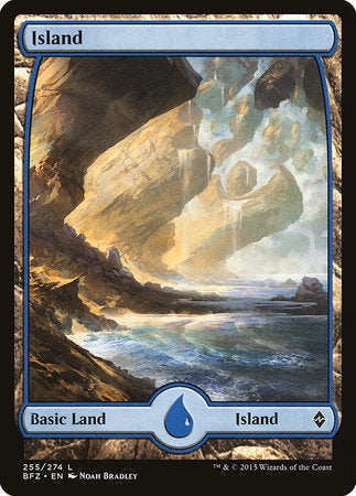 Island (255) - Full Art [Battle for Zendikar] | Spectrum Games