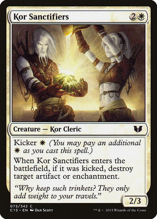 Kor Sanctifiers [Commander 2015] | Spectrum Games