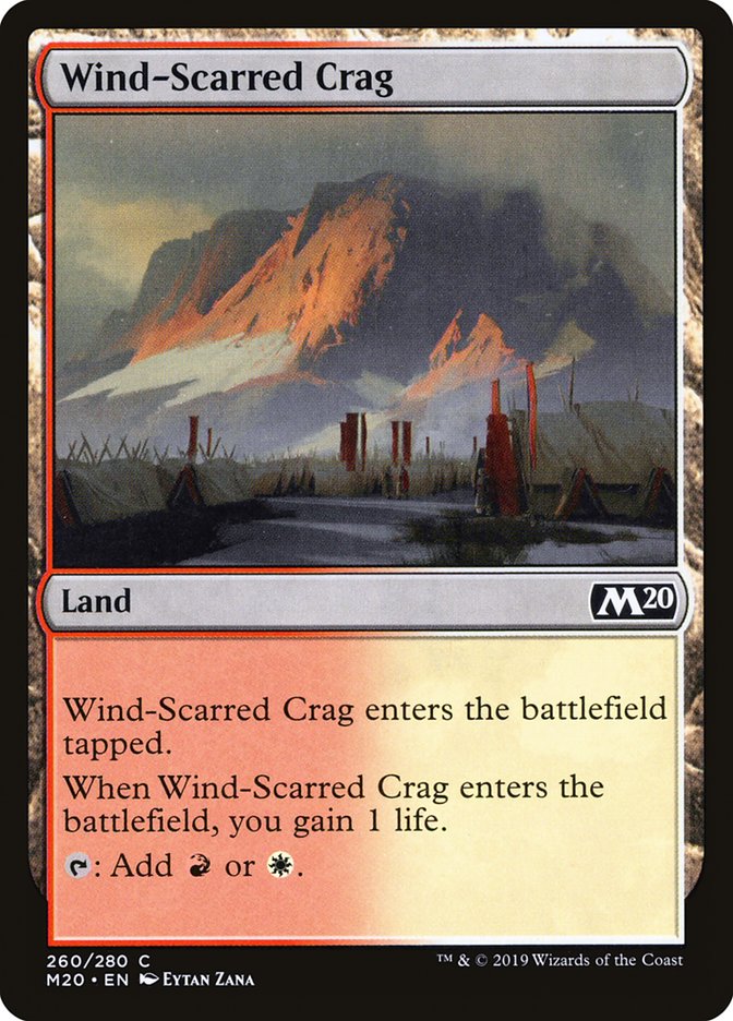 Wind-Scarred Crag [Core Set 2020] | Spectrum Games