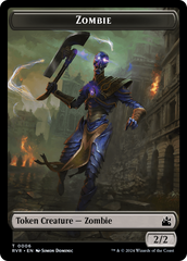 Goblin (0008) // Zombie Double-Sided Token [Ravnica Remastered Tokens] | Spectrum Games