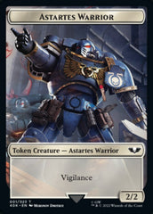 Astartes Warrior // Clue Double-sided Token (Surge Foil) [Universes Beyond: Warhammer 40,000 Tokens] | Spectrum Games