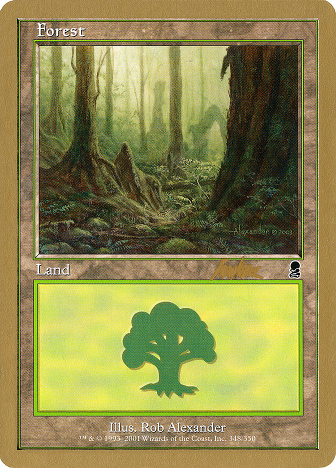 Forest (bk348) (Brian Kibler) [World Championship Decks 2002] | Spectrum Games