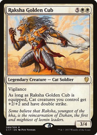 Raksha Golden Cub [Commander 2017] | Spectrum Games