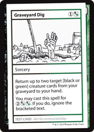 Graveyard Dig (2021 Edition) [Mystery Booster Playtest Cards] | Spectrum Games