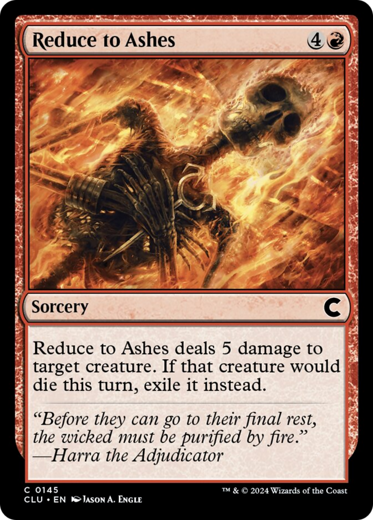 Reduce to Ashes [Ravnica: Clue Edition] | Spectrum Games