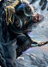 Jorn, God of Winter Art Card (Gold-Stamped Signature) [Kaldheim: Art Series] | Spectrum Games