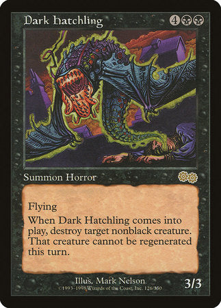 Dark Hatchling [Urza's Saga] | Spectrum Games