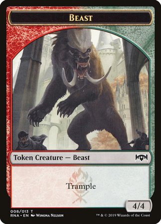 Beast Token [Ravnica Allegiance Tokens] | Spectrum Games