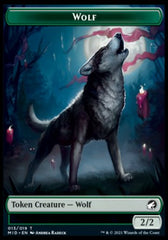 Wolf // Knight Double-sided Token [Innistrad: Midnight Hunt Commander] | Spectrum Games