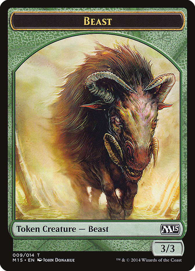 Beast (009/014) [Magic 2015 Tokens] | Spectrum Games