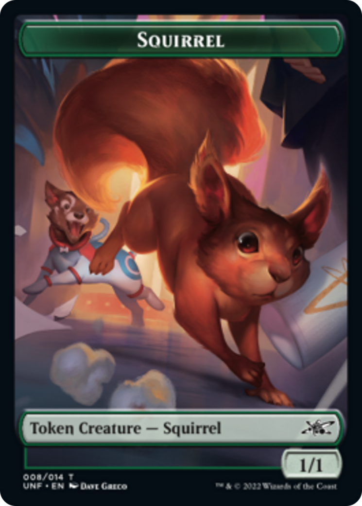 Squirrel // Treasure (012) Double-sided Token [Unfinity Tokens] | Spectrum Games