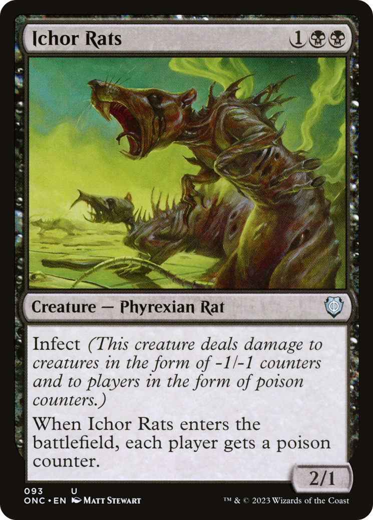 Ichor Rats [Phyrexia: All Will Be One Commander] | Spectrum Games