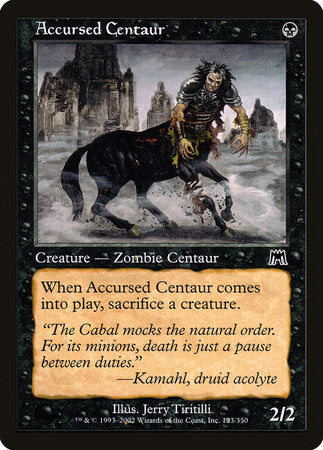 Accursed Centaur [Onslaught] | Spectrum Games