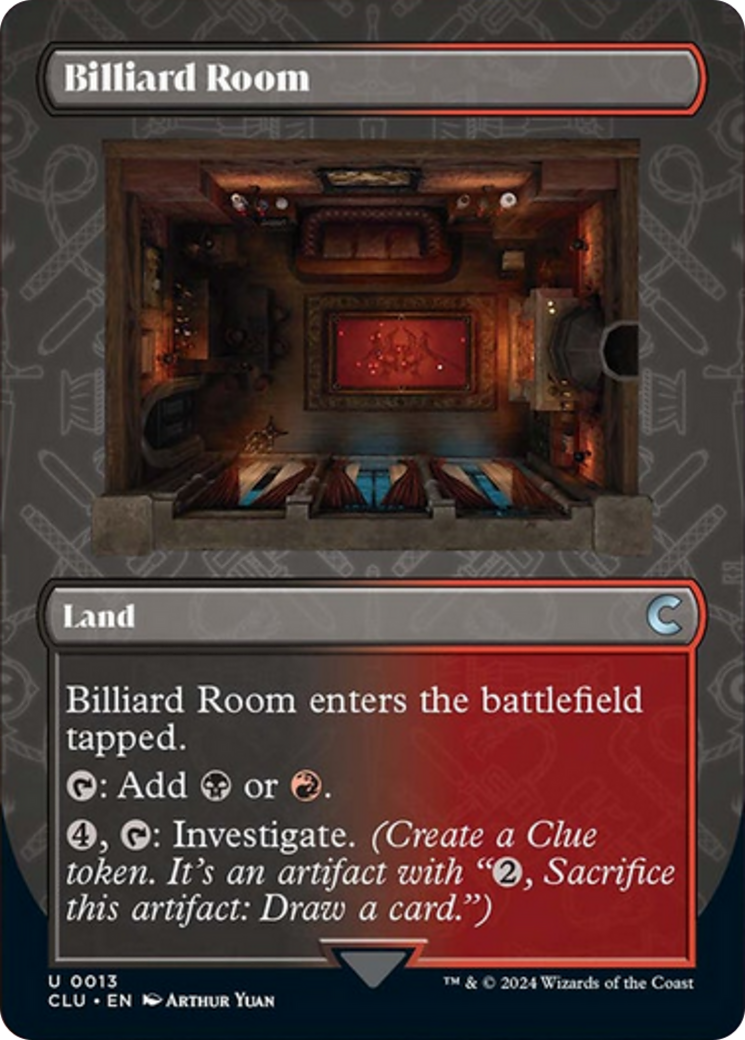 Billiard Room (Borderless) [Ravnica: Clue Edition] | Spectrum Games