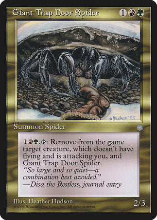 Giant Trap Door Spider [Ice Age] | Spectrum Games