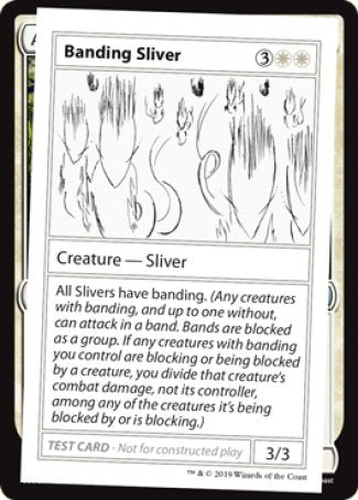 Banding Sliver (2021 Edition) [Mystery Booster Playtest Cards] | Spectrum Games