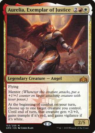 Aurelia, Exemplar of Justice [Guilds of Ravnica Promos] | Spectrum Games