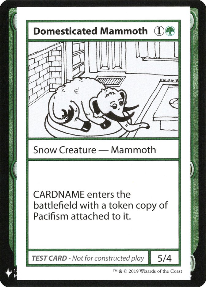 Domesticated Mammoth [Mystery Booster Playtest Cards] | Spectrum Games