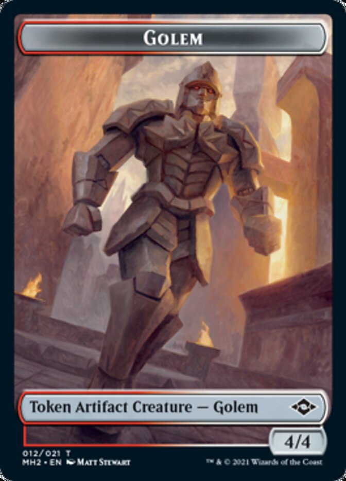 Golem Token // Treasure Token (#21) [Modern Horizons 2 Tokens] | Spectrum Games