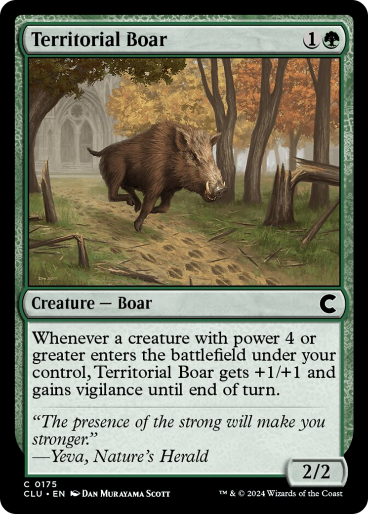 Territorial Boar [Ravnica: Clue Edition] | Spectrum Games