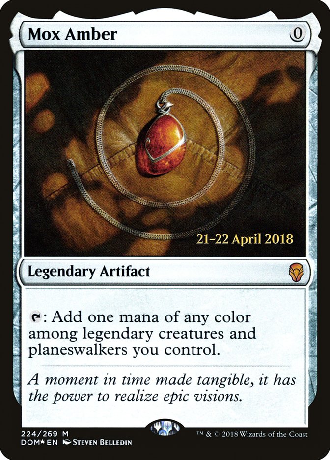 Mox Amber  [Dominaria Prerelease Promos] | Spectrum Games