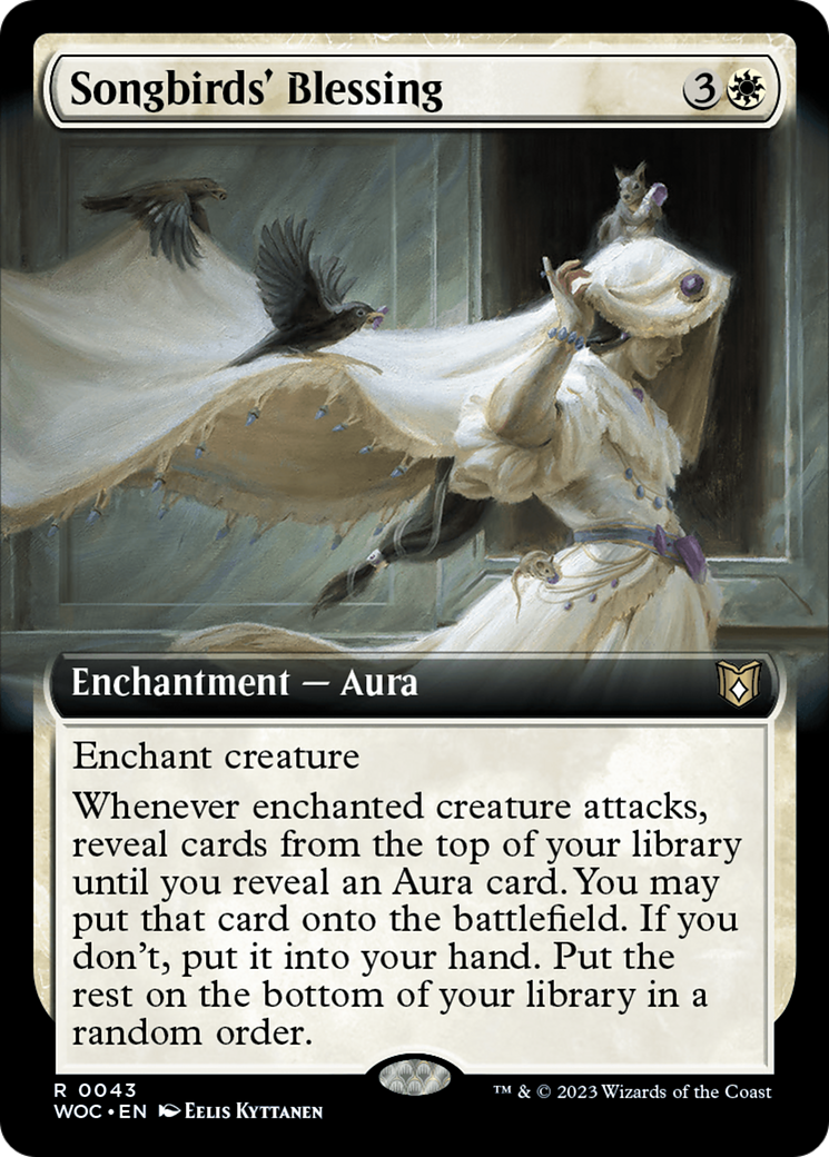 Songbirds' Blessing (Extended Art) [Wilds of Eldraine Commander] | Spectrum Games